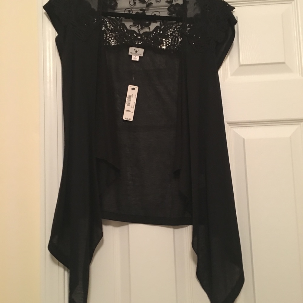 NET Black Shawl - Picture 2 of 3